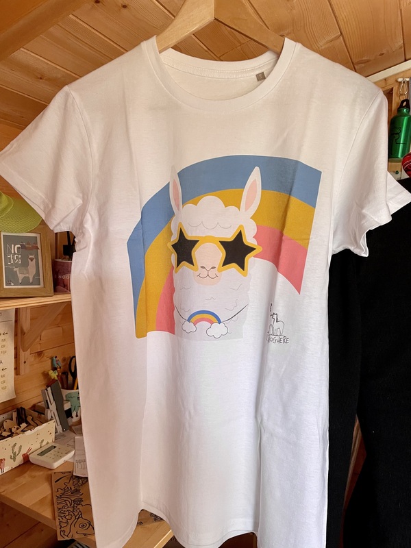 T-shirt Alpaca rainbow